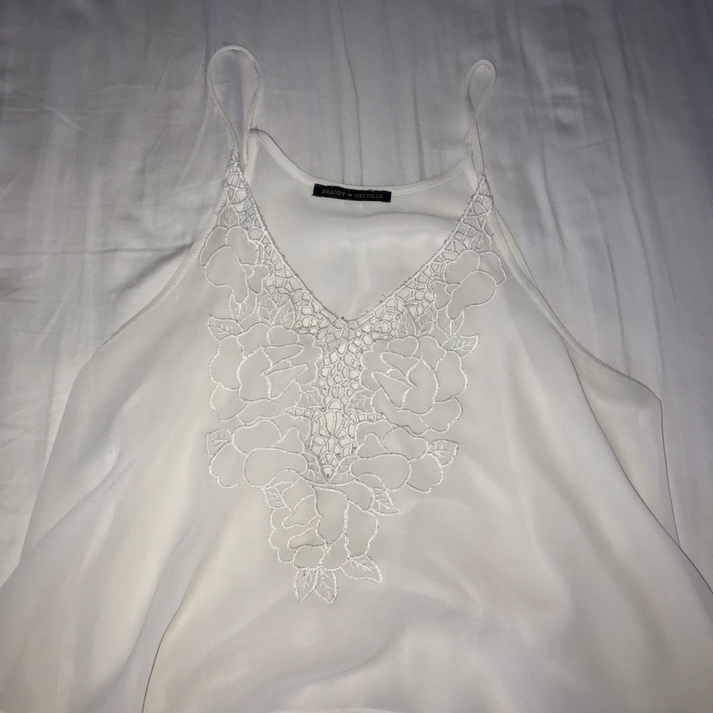 Brandy Melville floral tank top